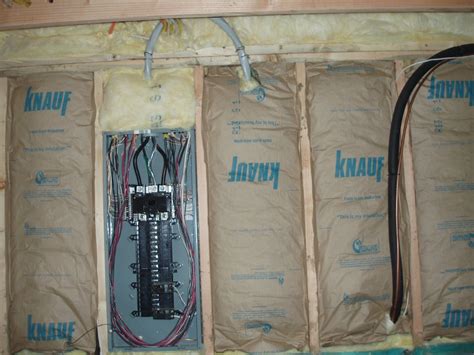 insulation around circuit breaker box